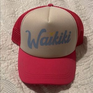 Roxy Waikiki pink & white Trucker Hat